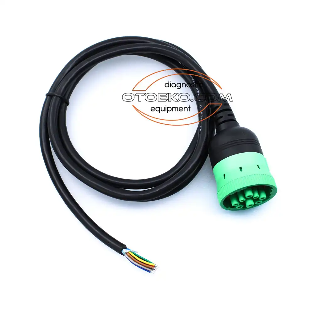 J1939 9 Pin Ucu Açık Kablo / Yeşil — Industrial OBD2 Diagnostic Adapter Cable - 7
